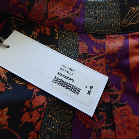 Soft Surroundings Wide Leg Full Length Curio Pants Black Multi USA Size Small - Picture 16 of 16